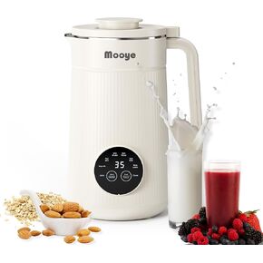 35oz/1000ml Nut Milk Maker with Nut Milk Bag - 8 in 1 Automatic Soy Machine for Homemade Almond, Oat, Soy Milk Machine - 10 Blades, 12 Hours Timer, Self-Cleaning Dairy-Free Beverages Maker