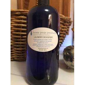 All Natural Laundry Booster, deodorizes, cleans, degreases and softens using pet and kid safe ingredients including therapeutic grade essential oils