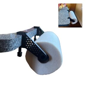 Paper Towel Holder Table Clamp, 0-39mm Table Mount, 5 inch Roll Capacity, Tool-Free Installation. Perfect for Paper Towels, Wrapping Paper, Art Drawing Paper