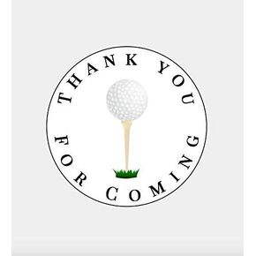 Golf Party Stickers, 2" Round Labels, Golf Thank You For Coming Gift Bag Favor Stickers Set Of 20 Golf Meet Sticker Labels, Stickers, Gift Labels