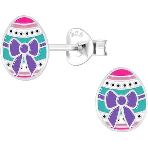 Easter .925 Sterling Silver Tiny Stud Earrings (Hypoallergenic) in Kuwait