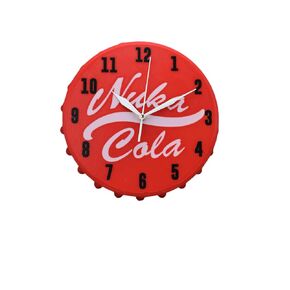 Fall-out Classic Nuka-Cola Themed Wall Clock - Nuka-Cola Themed Wall Clock - Vault Tec Inspired Merchandise - Bethesda