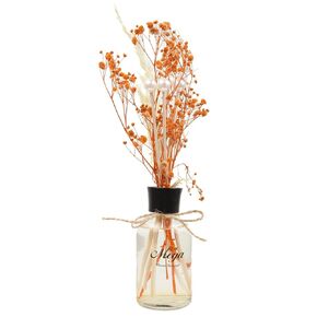 Special Design Handmade Reed Diffuser Sets, 3.38 fl oz. room scent with bamboo sticks, For Bathroom Shelf Decor, Flowers, Special Decorations and A Pouf Keychain As A Gift (Flower Bouquet)