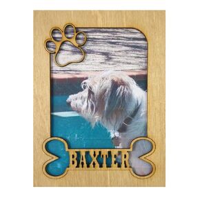 Personalized Dog Photo Frame Mat for 5x7 Frame - Laser Cut