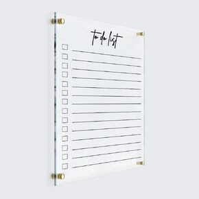PERSONALIZED To-Do Planner Acrylic Wall Calendar - Personalized Calendar 2025, Dry Erase Board, Dry Erase Calendar, Monthly and Weekly Calendar, Transparent Calendar