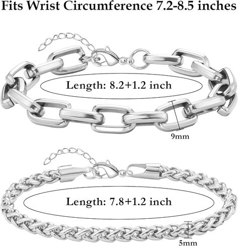 Gold Bracelets for Men Set, Adjustable Gold Bracelet Stack Waterproof Stainless Steel Gold Jewelry as Halloween Gifts for Boyfriend Dad and Son Pulseras Para Hombres in Kuwait