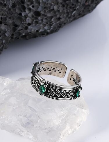 Handmade 925 Silver Stacking Purple Crystal Rings for Women Small Dainty Delicate Everyday Ring Minimalist Personalized Jewelry (Angel Purple) in Saudi Arabia