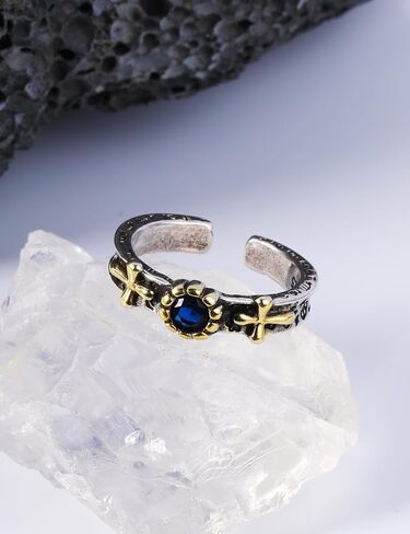 Handmade 925 Silver Stacking Purple Crystal Rings for Women Small Dainty Delicate Everyday Ring Minimalist Personalized Jewelry (Angel Purple) in Saudi Arabia