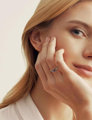 Handmade 925 Silver Stacking Purple Crystal Rings for Women Small Dainty Delicate Everyday Ring Minimalist Personalized Jewelry (Angel Purple) in Saudi Arabia