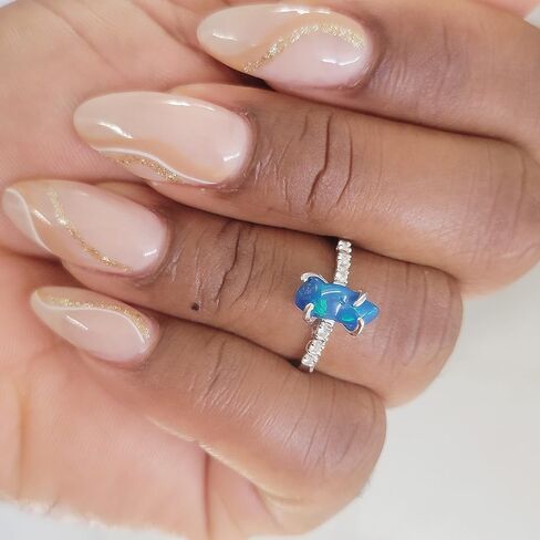 حقيقية من Herkimer Diamond Dainty Ring أبيض الذهب الولادة الولادة هدية لأخته ابنة أخت عيد الميلاد عيد ميلاد مجوهرات uniquelan (Herkimer-Diamond ، 7) in Kuwait
