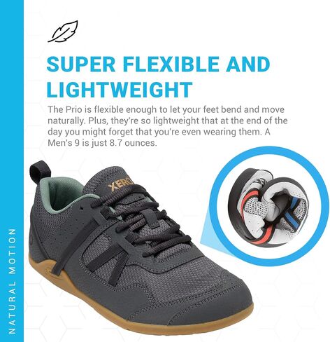 Xero Shoes Barefoot Shoes for Men | Prio Running Shoes for Men | Zero Drop, Minimalist, Wide Toe Box, Lightweight | Insignia Blue, Size 9 in Saudi Arabia