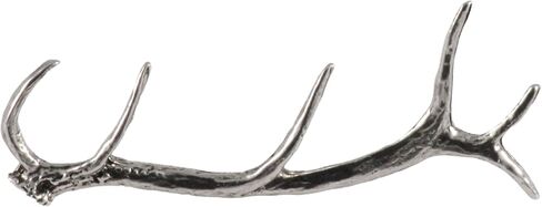 Elk Antler Pin, M004, 2 Inches, Pewter, Handmade in the USA, Realistic, Wapiti Antler Shed, Metal, Hat Pin, Lapel Pin, Brooch, Gift, Over 3100 Wildlife Designs. in Saudi Arabia