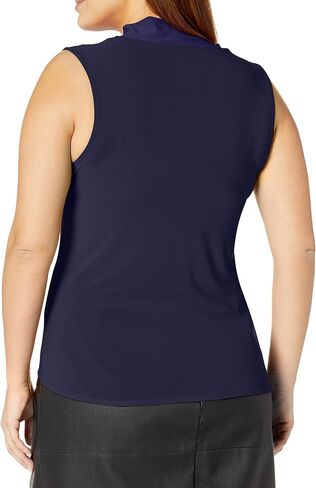 Star Vixen Women's Plus-Size Sleeveless Tieneck Blouse in Saudi Arabia