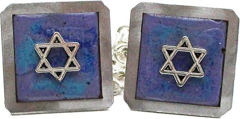 Clips Clips - Star of David on Blue ، Lavender ، Aquacopper Monamel in Saudi Arabia