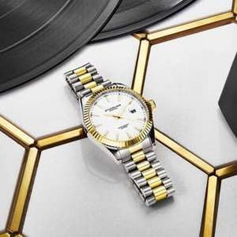 Stuhrling Original Men's Symphony Regent Coronet Stainless Steel Bracelet Watch in Saudi Arabia