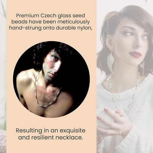 Doors Tribute - Exact Replica of Love Bead Necklace worn by Morrison on Rolling Stone Cover in Saudi Arabia