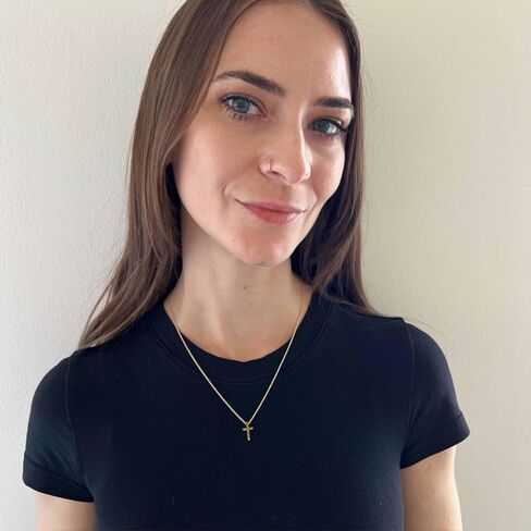 Gold Cross Necklaces for Women, 14k Gold Filled Dainty Cross Necklace, Religious Jewelry, Gift for Communion, Baptism, Layered Necklace, Austin Down to Earth (Gold, 16+2) in Kuwait