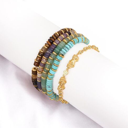 سوار Feng Shui Bead Bead Bead Copper Copper Colet ، شفاء سوار Aventurine Green Aventurine للنساء ، وثروة الحماية وسوار الحظ السعيد شاطئ الكاحل (Aventurine الأخضر) in Saudi Arabia