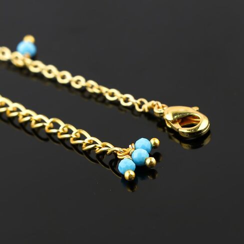 Dainty Gemstone Beads Anklet 2-2.5mm, Plaiting Gold Adjustable 9+2 Inch, Handmade Boho Minimalist Anklet for Women, Delicate Layered Jewelry Gift for Her (Red Garnet) in Kuwait