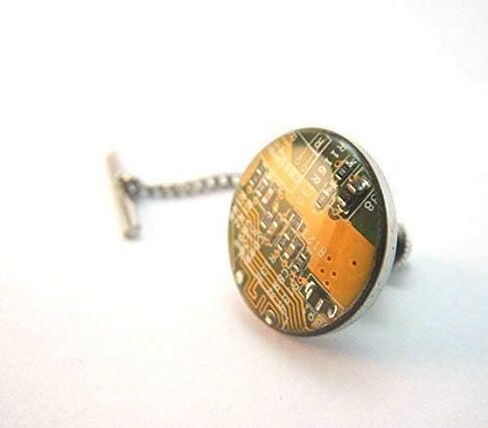Recycled Circuit Board Tie Tack in Saudi Arabia