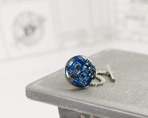 Recycled Circuit Board Tie Tack in Saudi Arabia