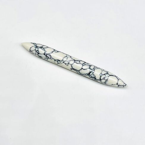 Howlite Crystal Septum Tusk Spike Nose Jewelry, Size 14g to 1/2", Wholesale Available (8g (3mm)) in Saudi Arabia