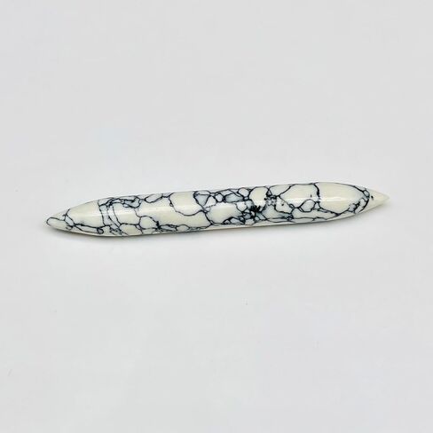 Howlite Crystal Septum Tusk Spike Nose Jewelry, Size 14g to 1/2", Wholesale Available (8g (3mm)) in Saudi Arabia