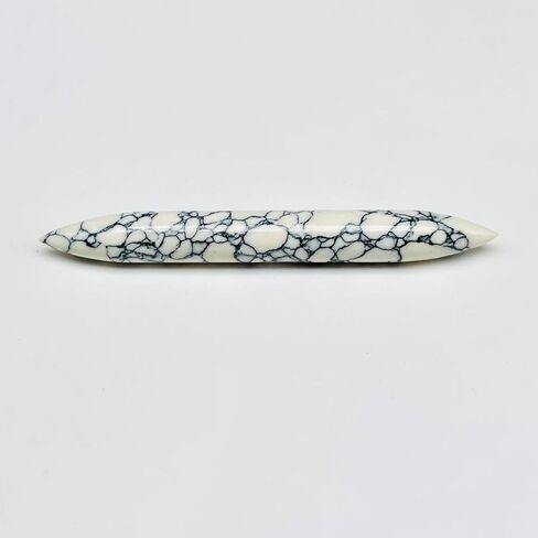 Howlite Crystal Septum Tusk Spike Nose Jewelry, Size 14g to 1/2", Wholesale Available (8g (3mm)) in Saudi Arabia