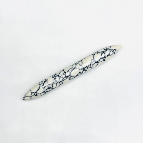 Howlite Crystal Septum Tusk Spike Nose Jewelry, Size 14g to 1/2", Wholesale Available (8g (3mm)) in Saudi Arabia
