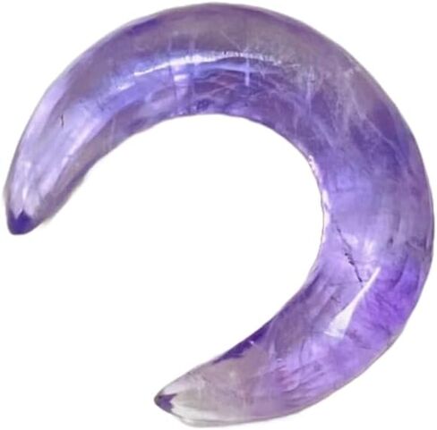 Uni Craft's Amethyst Gemstone Septum Pincher, Handmade Tribal Naga Body Piercing Jewelry, 12g (2mm) to 1/2 inch (12mm), Customized Sizes Available (8g (3mm)) in Saudi Arabia