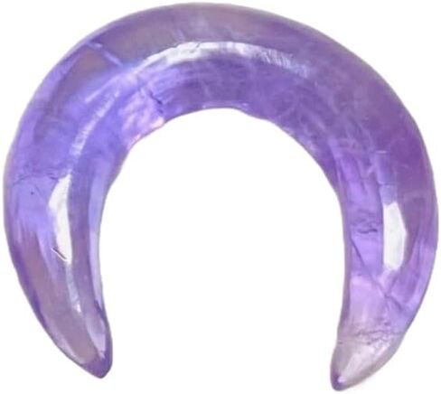 Uni Craft's Amethyst Gemstone Septum Pincher, Handmade Tribal Naga Body Piercing Jewelry, 12g (2mm) to 1/2 inch (12mm), Customized Sizes Available (8g (3mm)) in Saudi Arabia