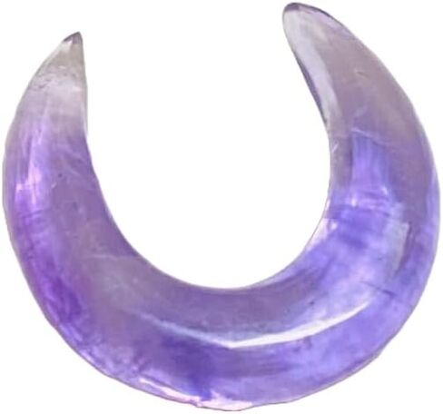 Uni Craft's Amethyst Gemstone Septum Pincher, Handmade Tribal Naga Body Piercing Jewelry, 12g (2mm) to 1/2 inch (12mm), Customized Sizes Available (8g (3mm)) in Saudi Arabia
