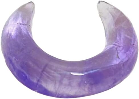 Uni Craft's Amethyst Gemstone Septum Pincher, Handmade Tribal Naga Body Piercing Jewelry, 12g (2mm) to 1/2 inch (12mm), Customized Sizes Available (8g (3mm)) in Saudi Arabia