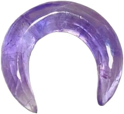 Uni Craft's Amethyst Gemstone Septum Pincher, Handmade Tribal Naga Body Piercing Jewelry, 12g (2mm) to 1/2 inch (12mm), Customized Sizes Available (8g (3mm)) in Saudi Arabia
