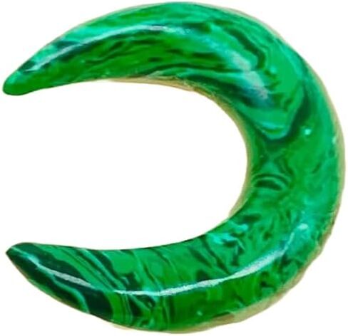 Malachite Crystal Tribal Septum Pincher & Spike Naga Body Piercing Jewelry Gauges, 12g (2mm) to 1/2 inch (12mm), Customized Size Available, Green (10g (2.5mm)) in Saudi Arabia