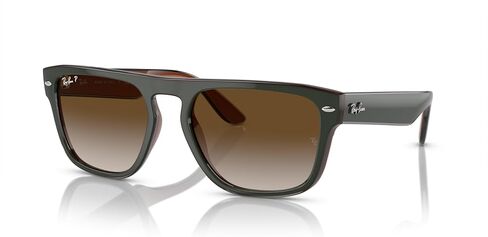 Ray-Ban RB4407 Square Sunglasses, Brown/Light Brown Transparent/Brown Gradient, 57 mm in Saudi Arabia