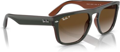Ray-Ban RB4407 Square Sunglasses, Brown/Light Brown Transparent/Brown Gradient, 57 mm in Saudi Arabia
