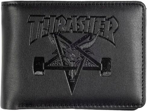 محفظة ثراشر سكيت من جلد الماعز - باللون الأسود in Kuwait