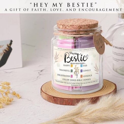 Wifey Bible Verse Jar – Valentine's Day Gifts for Wife, 92 Color-Coded Bible Verses “Read This When" | Faith Encouragement Gift for Her, Anniversary in Kuwait