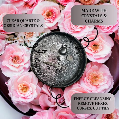 Destroy Everything Spiritual Candle to Cut Ties, Remove hexes and Bad luck | Energy cleansing | Soy Candles Non Toxic | Sage Candle | Cleanse Your Home & Calm and Relax (Small 4oz) in Saudi Arabia