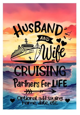 تزيين باب سفينة الرحلات المغناطيسية المخصصة ، لافتة باب سيروز كبيرة ، زوج وزوجة يبحر الشركاء مدى الحياة ، ديكور مخصص للرحلات البحرية ، علم سفينة الرحلات البحرية (بدون تخصيص) in Kuwait
