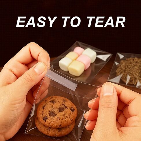 200pcs أكياس ملفات تعريف الارتباط واضحة أكياس السيلوفان الختم الذاتية ، والأكياس القابلة لإعادة بيعها لإعطاء هدايا تغليف ملفات تعريف الارتباط ، والملفات ذاتية اللمسات الالتصاق الحلوى الحلوى. in Kuwait