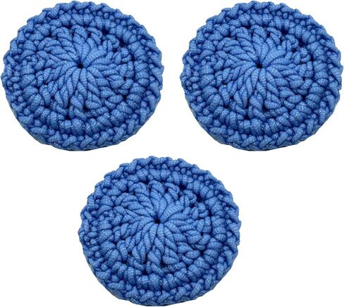 حزمة Scrubbies الطبق من 3 نايلون نايلون ناعمة ومتينة للأواني ، المقلاة ، الأطباق ، قمم الموقد ، الخضار (الشوك الأزرق) in Kuwait