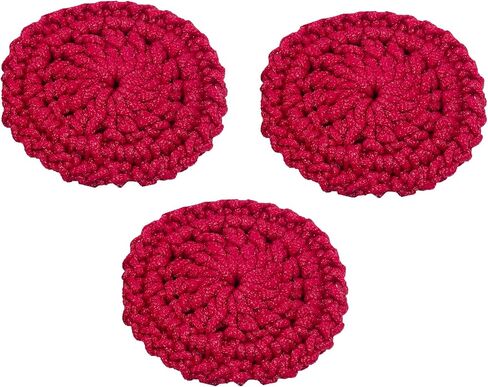 حزمة Scrubbies الطبق من 3 نايلون نايلون ناعمة ومتينة للأواني ، المقلاة ، الأطباق ، قمم الموقد ، الخضار (الشوك الأزرق) in Kuwait