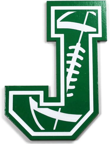 Sports Themed Wooden Letter for Boy's Room - Sports Room Decor (Football) in Saudi Arabia