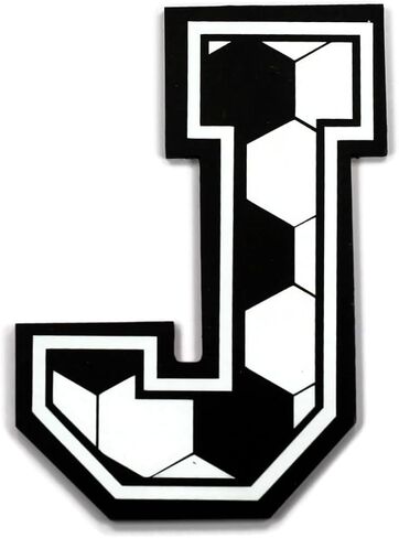 Sports Themed Wooden Letter for Boy's Room - Sports Room Decor (Football) in Saudi Arabia