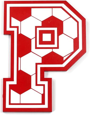 Sports Themed Wooden Letter for Boy's Room - Sports Room Decor (Football) in Saudi Arabia