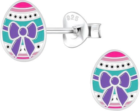 Easter .925 Sterling Silver Tiny Stud Earrings (Hypoallergenic) in Kuwait