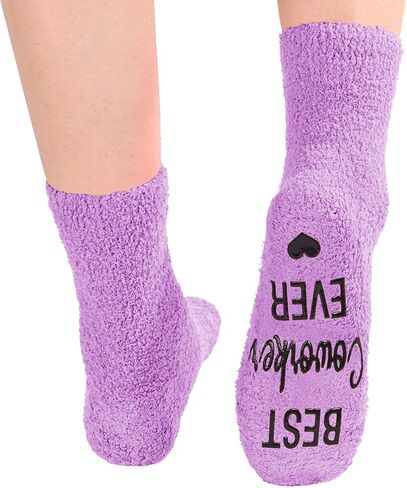 HAPPYPOP Funny Congratutions Gifts For Her Sober Gifts, Fuzzy Graduation socks Inspirational Cancer Motivational Cupcake Socks in Kuwait