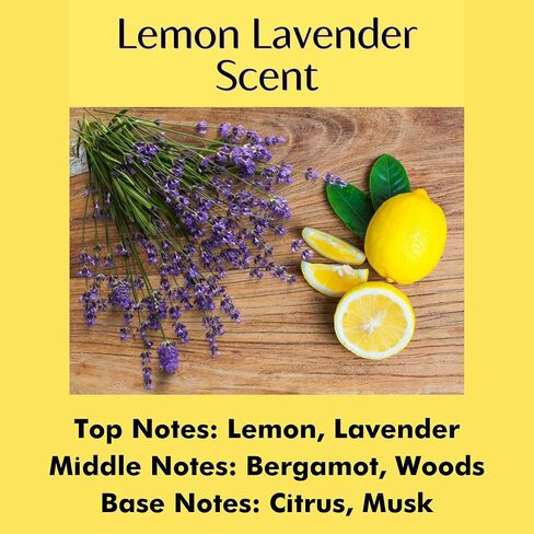 Lemon Lavender Scented, 1-Pack Pure Beeswax Melts for Warmers, Wild Harvest Candle Company, 3 oz Beeswax Tarts Cubes, Hand Poured Made in USA, Phthalate Free in Saudi Arabia